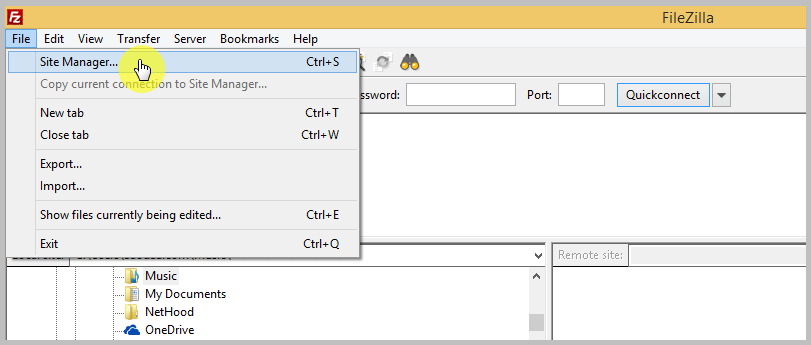 How to use FTP to upload files to WordPress - Tutorials FTP Site Manager