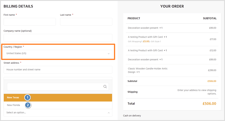 How to Add Custom States Districts WooCommerce