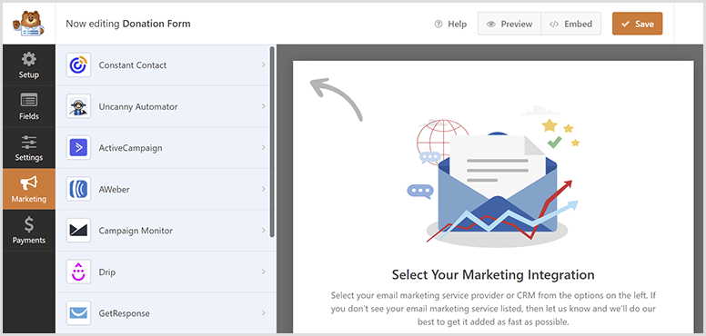 WPForms Email Marketing Addons