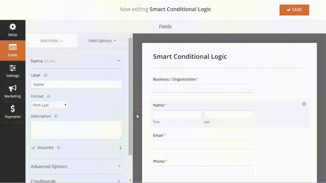 WPForms Smart Conditional Logic