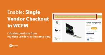 single vendor checkout in wcfm marketplace