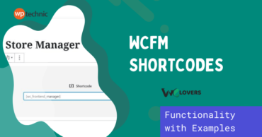 wcfm shortcodes