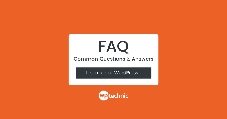 wordpress faqs