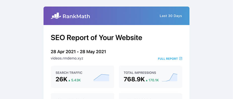 Rank Math SEO email-reports-popup